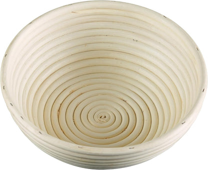 8-Inch, Frieling Banneton Bread Proofing Basket - Beige, Round - Sourdough Proofing Basket & Bread Bowls for Rising