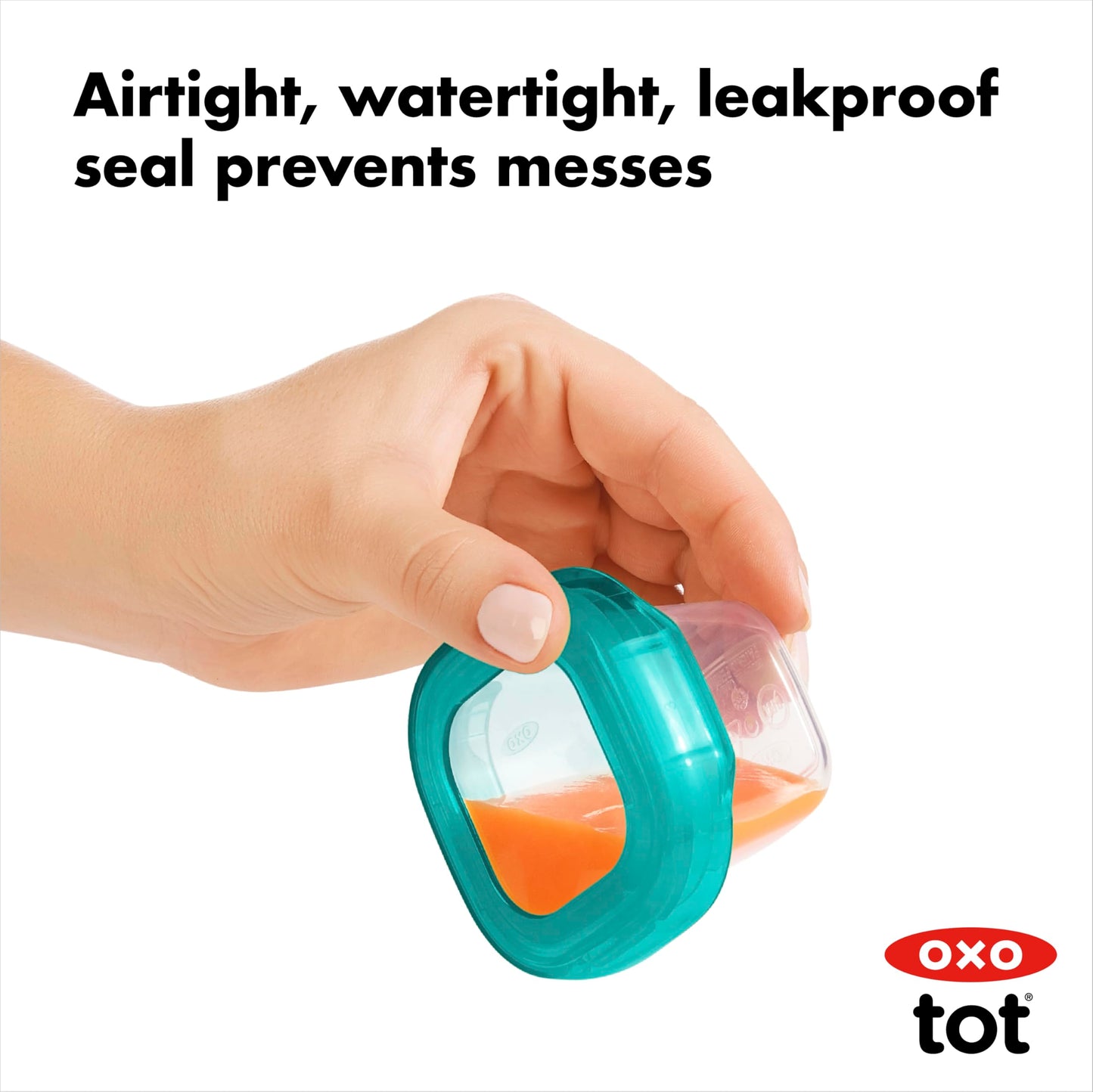 OXO Tot Baby Blocks Freezer Storage Containers 2 Oz - Teal