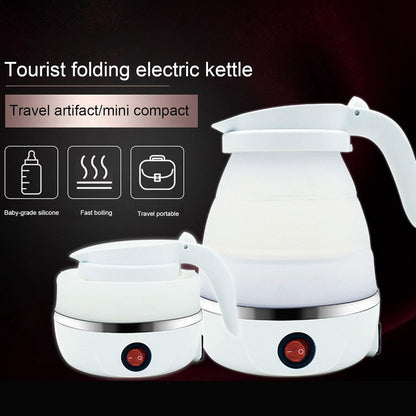 Electric Kettle, Portable Folding Water Boiler Silicone Household 400W US Plug 110V