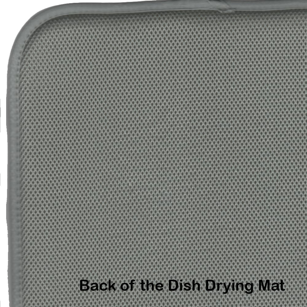 Caroline's Treasures SB3054DDM Dogs Leave Pawprints on Your Heart Dish Drying Mat Pad for Kitchen Counter (14 x 21",