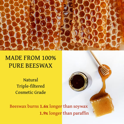 RUTH & ROSE Coffee Shop Scented Candle, 100% Beeswax Candle for Home, 8oz, +65 Hours Burn Time, Aromatherapy Non Toxic Candles, Gift for Women & Men, Made in USA, Perfect for Travel or Gifting
