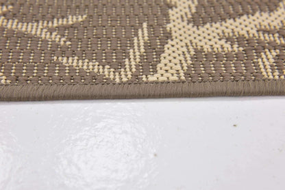 Unique Loom Outdoor Botanical Collection Area Rug - Brown/Beige Branch (2' x 3' 1" Rectangle)