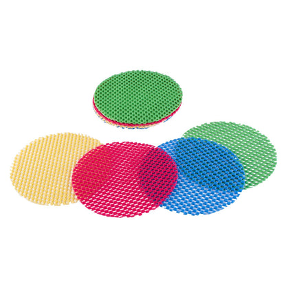 Super Z Outlet 12 Pack Multi-Purpose Manual Jar Gripper Pad Rounds, Bottle Openers, Blue/Green/Red/Yellow
