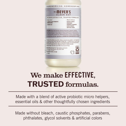 MRS. MEYER'S CLEAN DAY's Probiotic Daily Shower Spray Cleaner, Made With Essential Oils And Other Thoughtfully Chosen Ingredients, Lavender, 16 oz.