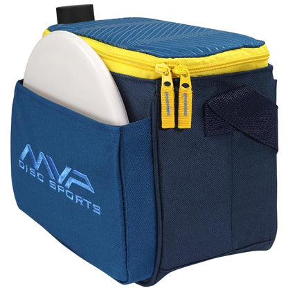 MVP Disc Sports Cell Disc Golf Starter Bag (Light Cobalt/Midnight Blue)