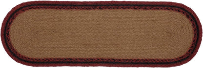 VHC Brands Cumberland Moose Rustic Decor Table Runner, Natural Jute for Kitchen Dining Room, Tan Red Black
