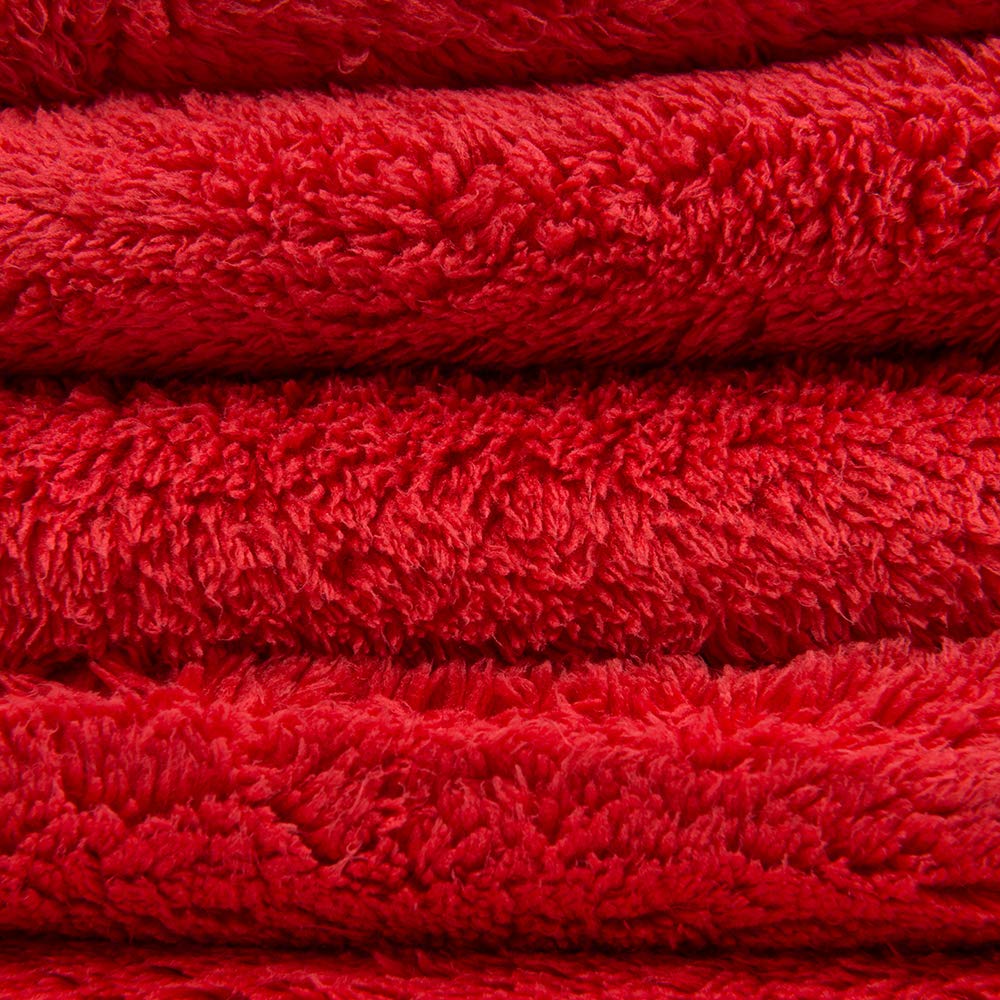 Chemical Guys Happy Ending Edgeless Microfiber Towels 16 x 16 Inch Premium Plush Detailing Cloths for Wax Buffing Polish Sealant Interior and Exterior Car Care 3 Pack