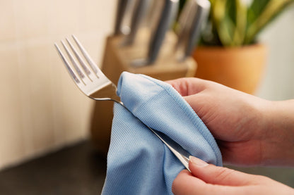 Zflow Microfiber Glass Cleaning Cloths - 8 Pack (16 x 16) - Streak Free - Lint Free - Quickly Clean Windows, Windshields, Mirrors, and Stainless Steel
