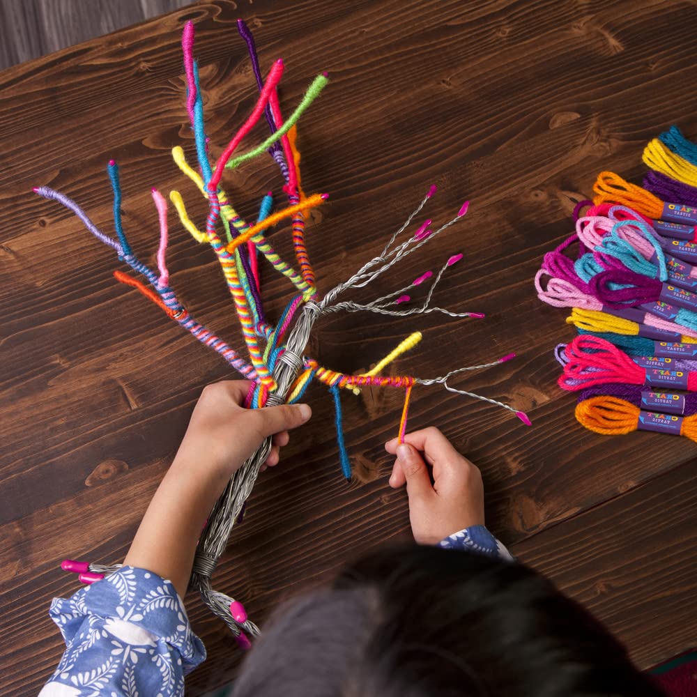 Craft-tastic – Yarn Tree Kit – Craft Kit Makes One 18" Tall Jewelry Organizer