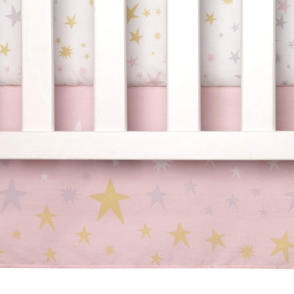 Bedtime Originals Rainbow Unicorn 3Piece Crib Bedding Set, Purple