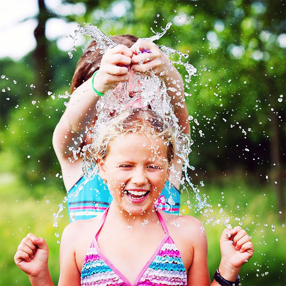 Hibery 2000 Pack Water Balloons with Refill Kits, Latex Water Bomb Balloons Fight Games - Summer Fun for Kids & Adults