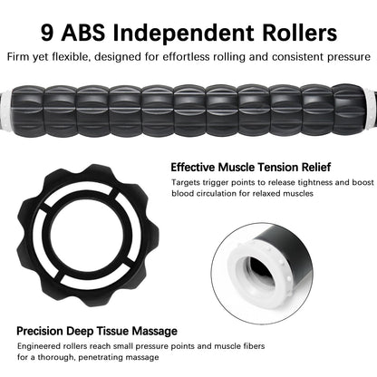 Muscle Roller, Massage Roller Stick for Athletes, Help Reducing Muscle Soreness Cramping Tightness Leg Arms Back Calves Muscle Massager