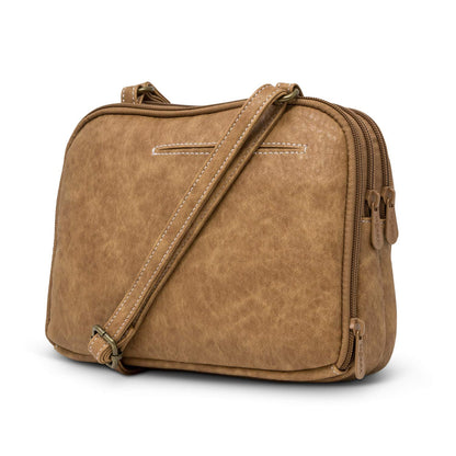 Multi Sac Zippy Triple Compartment Crossbody Bag