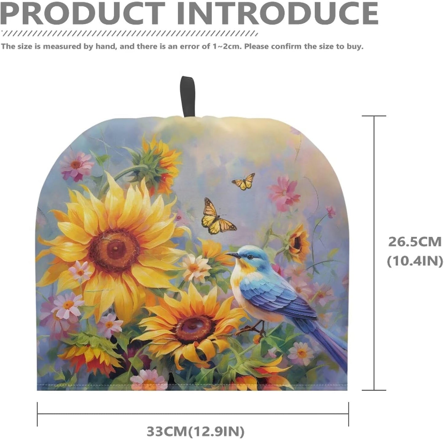 Sunflower Dust Cover for Teapots, Insulated Breakfast Pot Cover, Kitchen Tea Cosy with Cotton for Dining Room Coffee