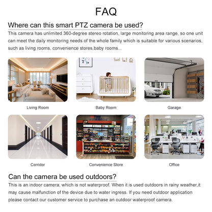 Linkthai Camera for Home Security, 4MP Pet Camera with Speaker for Dog/Cat, WiFi Camera Indoor Wireless Home Security with Phone App, Auto Tracking/Super Night Vision/2 Way Talk, Cloud/SD Card Storage