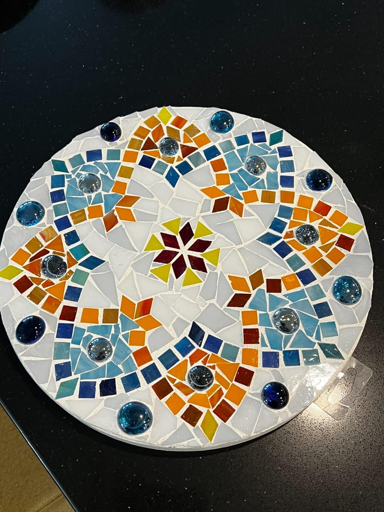 4 Shapes Mixed Glass Mosaic Tiles,Square+Diamond+Triangle+Rectangle 220 PCS Stained Glass Mosaic Pieces for Handmade Art Crafts and Home Decoration (White)