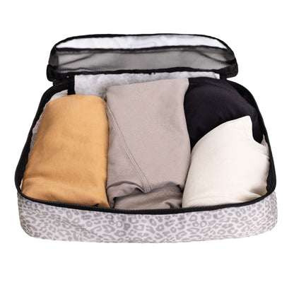 Jadyn Packing Cubes for Travel, 6-Piece Large Packing Cube Organizer Set for Suitcase, Duffel Bag, Luggage, Multiple Sizes Travel Essentials (Desert Leopard)