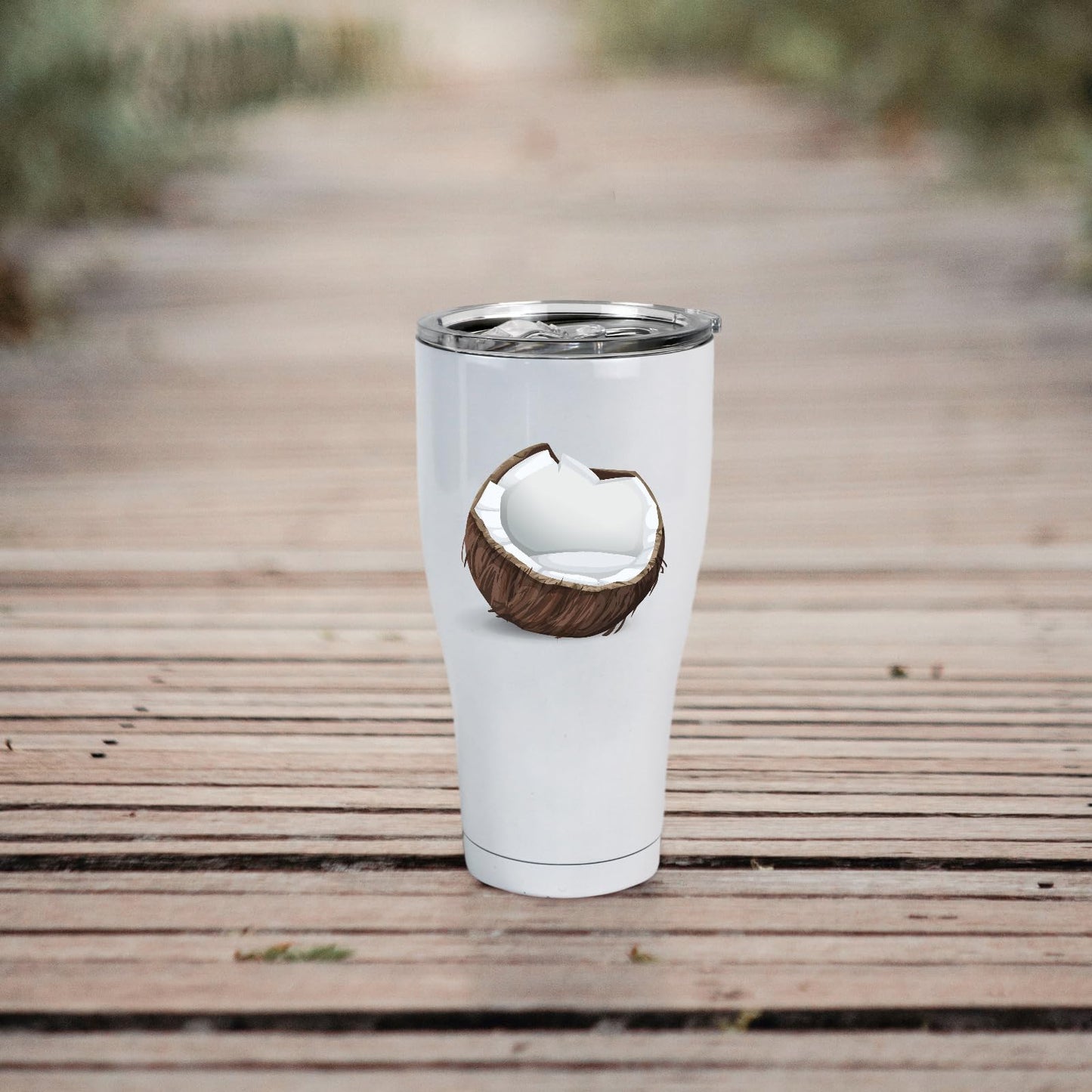 MAIKESUB 4 Pack Sublimation Blank Tumbler White 30 OZ Stainless Steel Waist Cup With Lid Vacuum Insulated Tumbler Double Wall Coffee Mugs