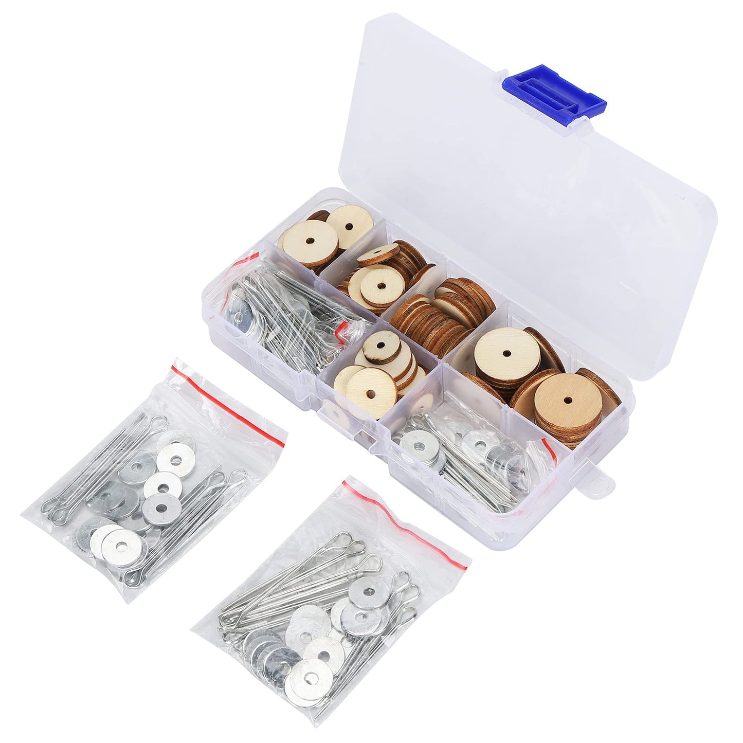 50 Set Doll Joints Cotter Pin Skeleton Movable Engage Bolt for Teddy Bear Making Supplies - Wood