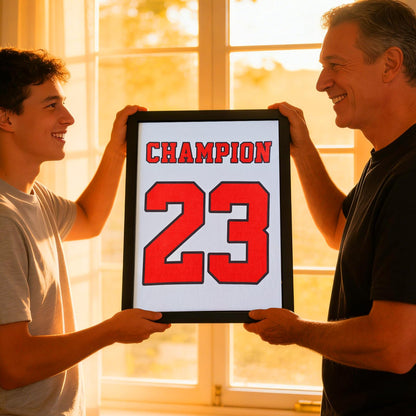 2 Pack Jersey Shadow Box ,Jersey Frame Display Case,Sports Jersey Display Frame with Pine Wood for Hockey Soccer Basketball Baseball Shirts