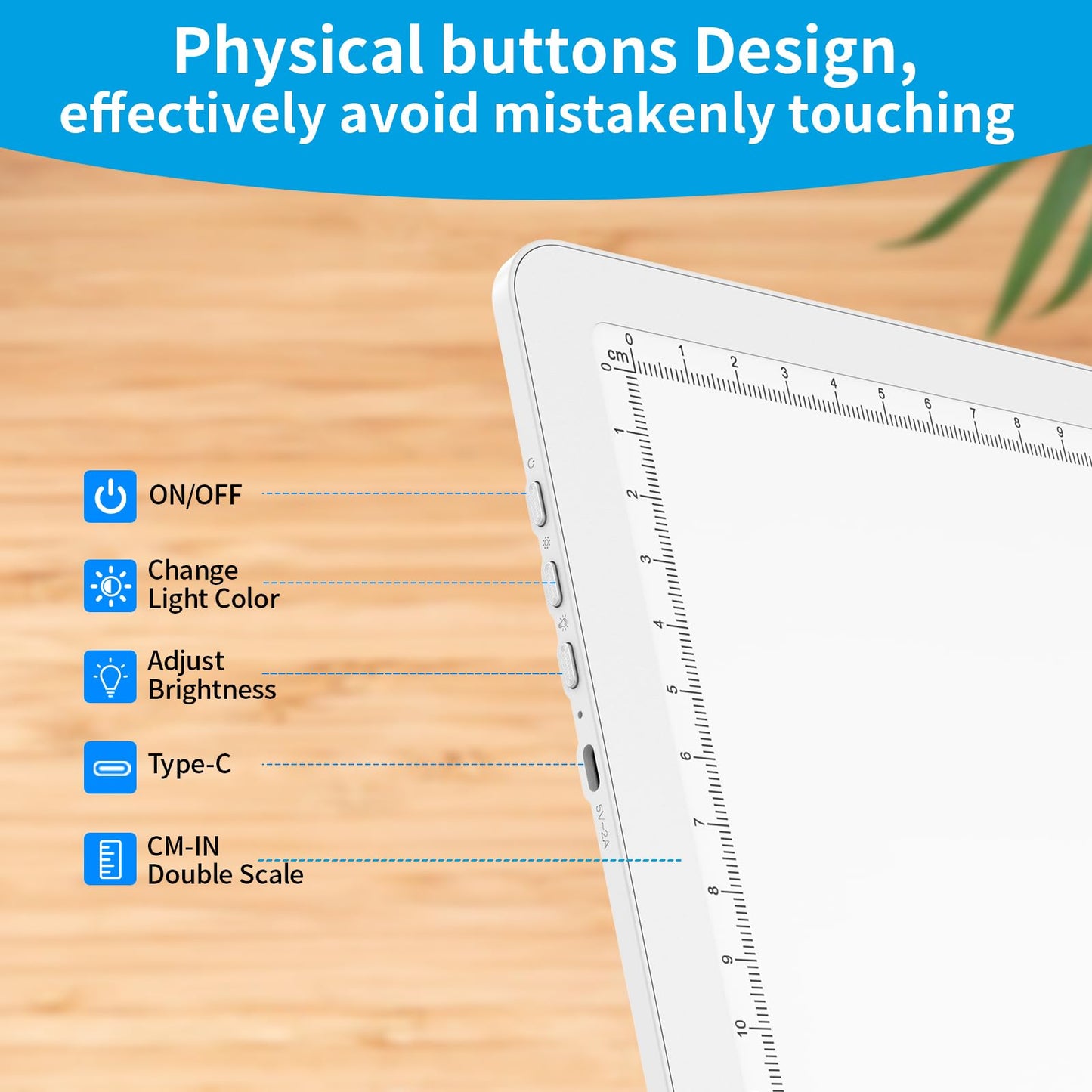 Phylosal Magnetic A4 Light Pad with Bag, Super Bright Light Box with Side Button, Diamond Art Light Board, Lightbox for Tracing and Drawing, USB Power Light Table for Sketching, Weeding Vinyl (White)