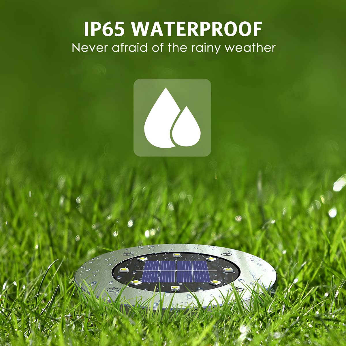 OULONGER Solar Lights Outdoor,12 Pack Solar Lights Outdoor Waterproof,Garden Ground Light Landscape Lighting for Outside Patio Pathway Yard Lawn Driveway Deck Step Walkway(White Light)