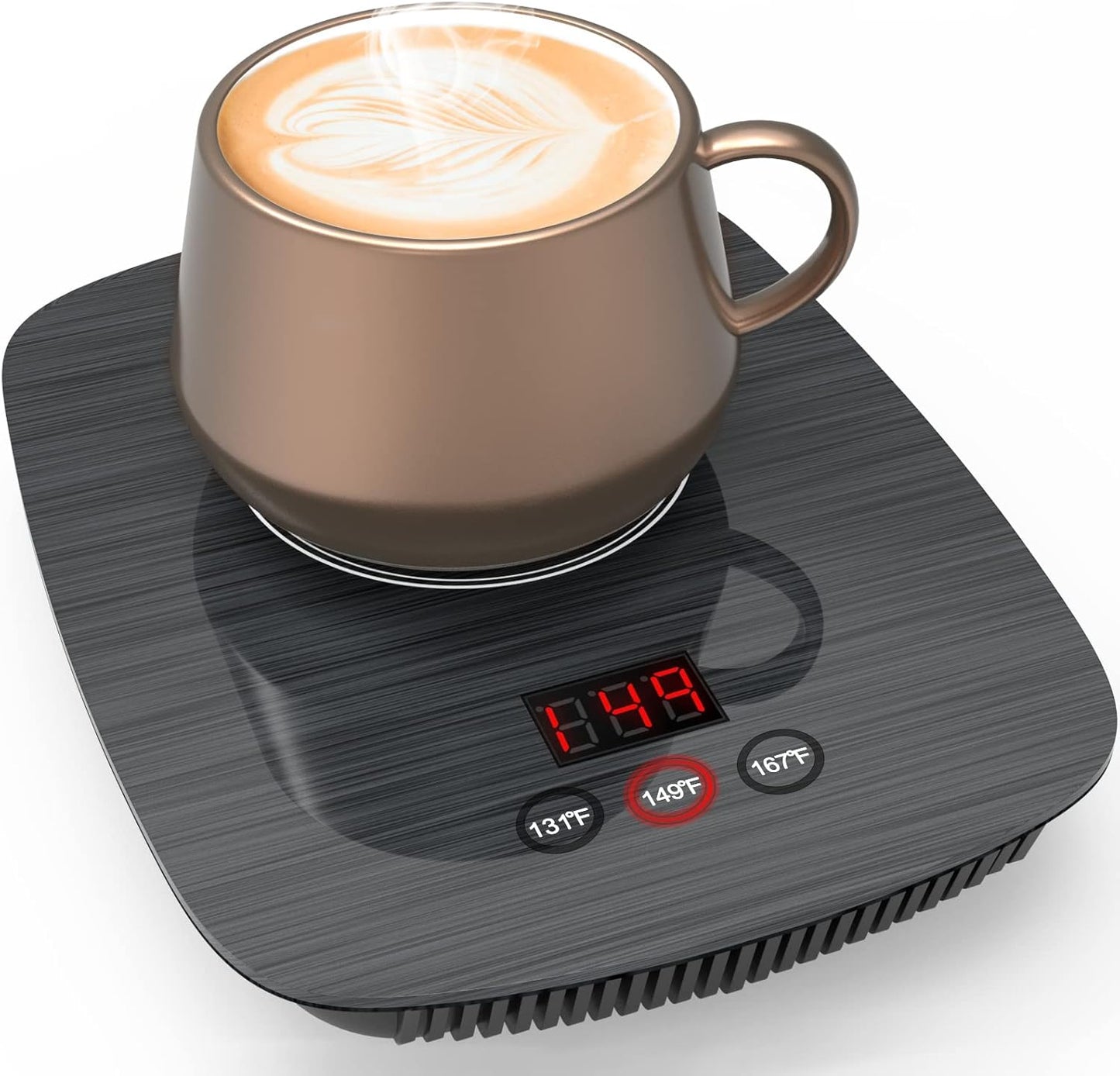 Mug Warmer, Electric Coffee Warmer for Desk, 3 Temperature Settings, Hot Plate for Cocoa, Tea, Milk, Auto Shut Off