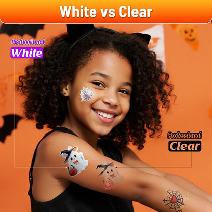 TransOurDream Sublimation Sticker Paper for skin - 10Sets White sublimation Tattoo Paper, 30 Sheets (10 Transfer+10 Tattoo+10 Film) 8.5"x11", Sublimation Blanks DIY Custom Temporary Tattoos