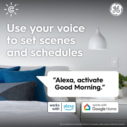 Cync GE Smart LED Light Bulbs, A19 Medium Base, Soft White, 60W Equivalent, Bluetooth and WiFi Light Bulbs, Works with Alexa and Google Home, Dimmable, 4 Pack