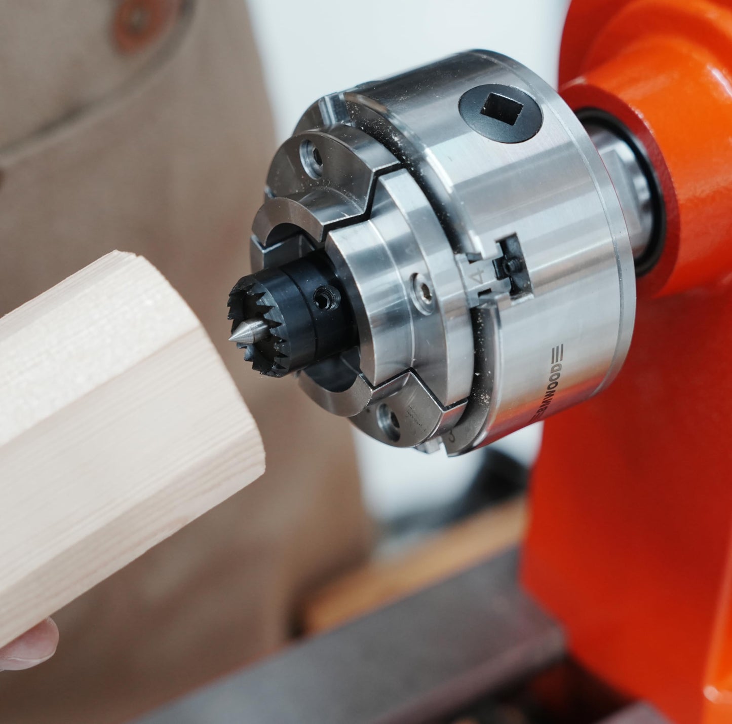 BMWOOD CK-CDC3/4+1 Two pcs 1" and 3/4“ Diameter Multitooth Drive Centers with Spring-Loaded Point Fits Most 4 Jaw Chucks for Woodturning Lathe.