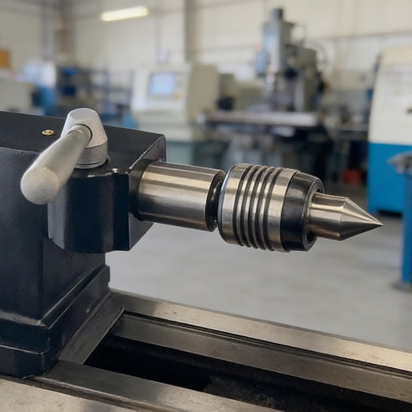 TSMIMTS MT2 Morse Taper Live Center - High Precision Hardened Steel Bearing, Rotating Head for Lathe Tailstock, Metalworking & Wood Turning Accessories
