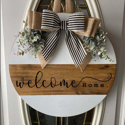 Welcome Stencils for Wood Sign Family Words Stencils for Crafts Reusable Drawing Templates Stencil for Painting on Wood Wall Fabric DIY Crafts Decor