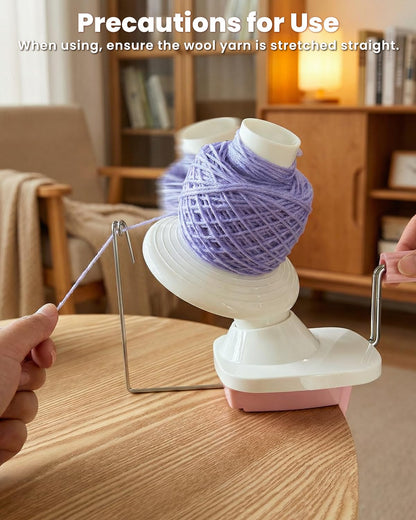 DUPDMKIN Yarn Winder, Hand Operated Yarn Winder for Crocheting, Manual Wool Winder Holder for Fiber and String Balls