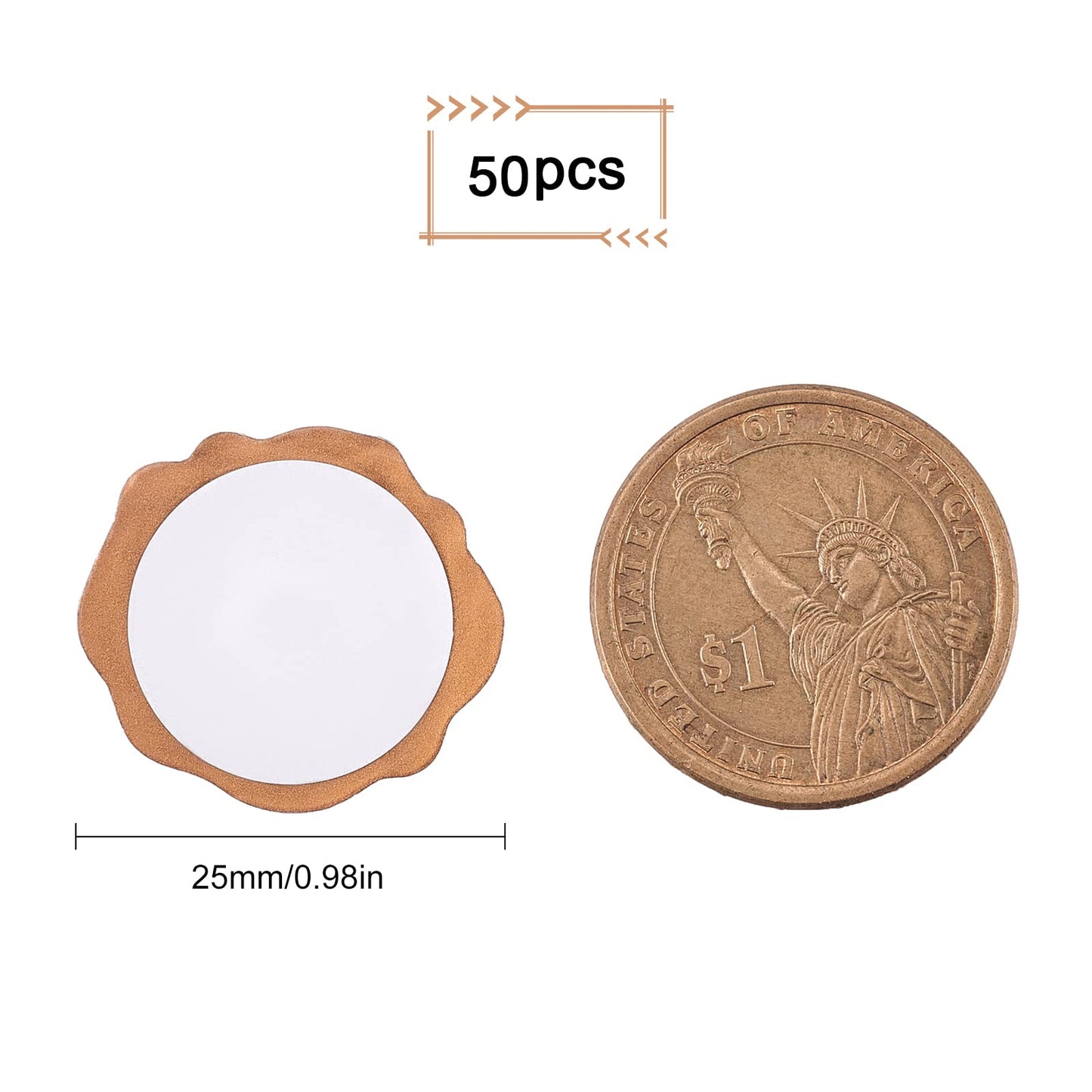 CRASPIRE Sunflower Adhesive Wax Seal Stickers, 50Pcs, Self-Adhesive, Waterproof, for Craft, Wedding Invitation Decoration