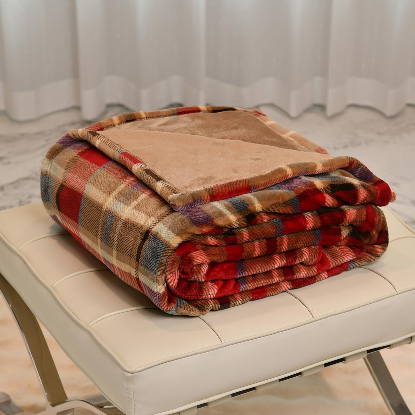 MERRYLIFE Heated Blanket Cozy Soft Electric Blanket with 4 Heating Levels&8 Hours Auto Off Overheat Protection Machine Washable UL&FCC Certification Use for Home Couch (Cheetah,50" 60")