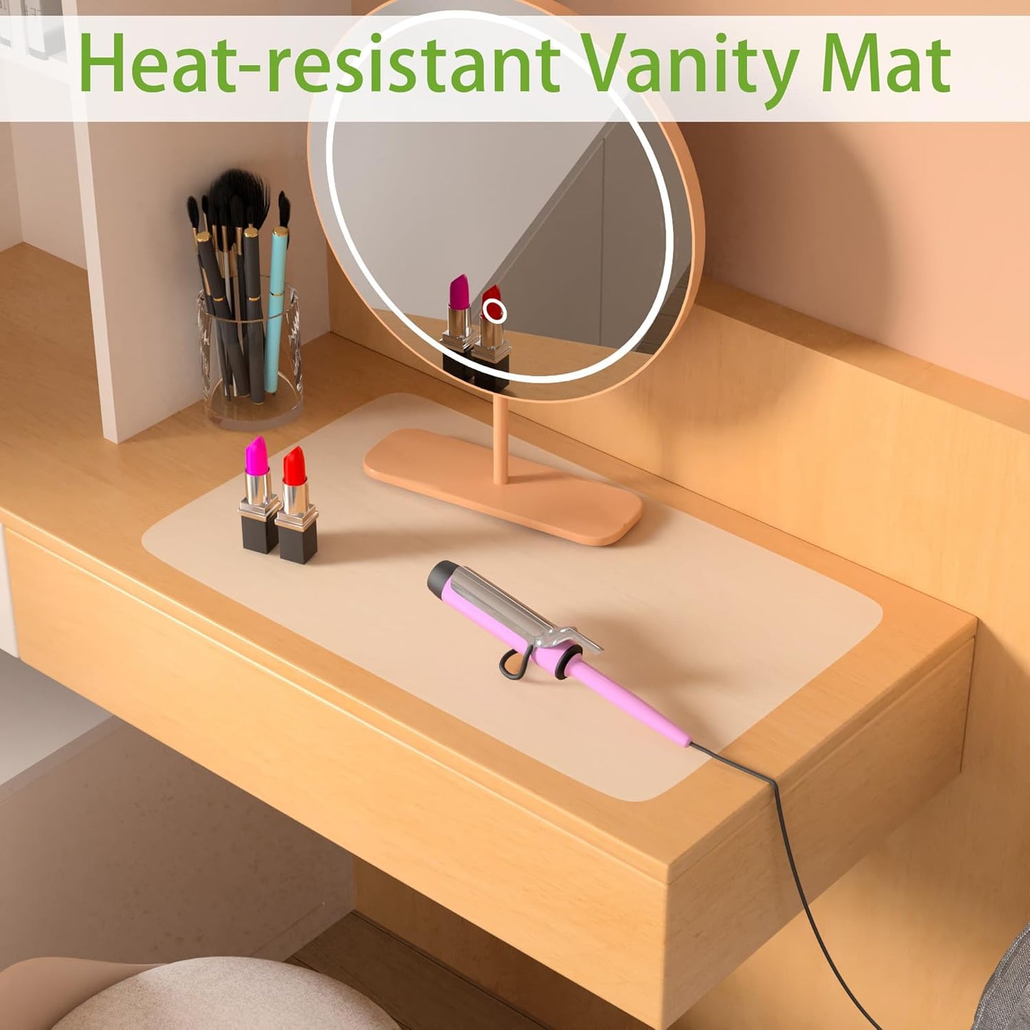 Clear Silicone Mats for Kitchen Counter, 11.8” x 15.75” Non-slip Waterproof Protector Liner, 2/Pack