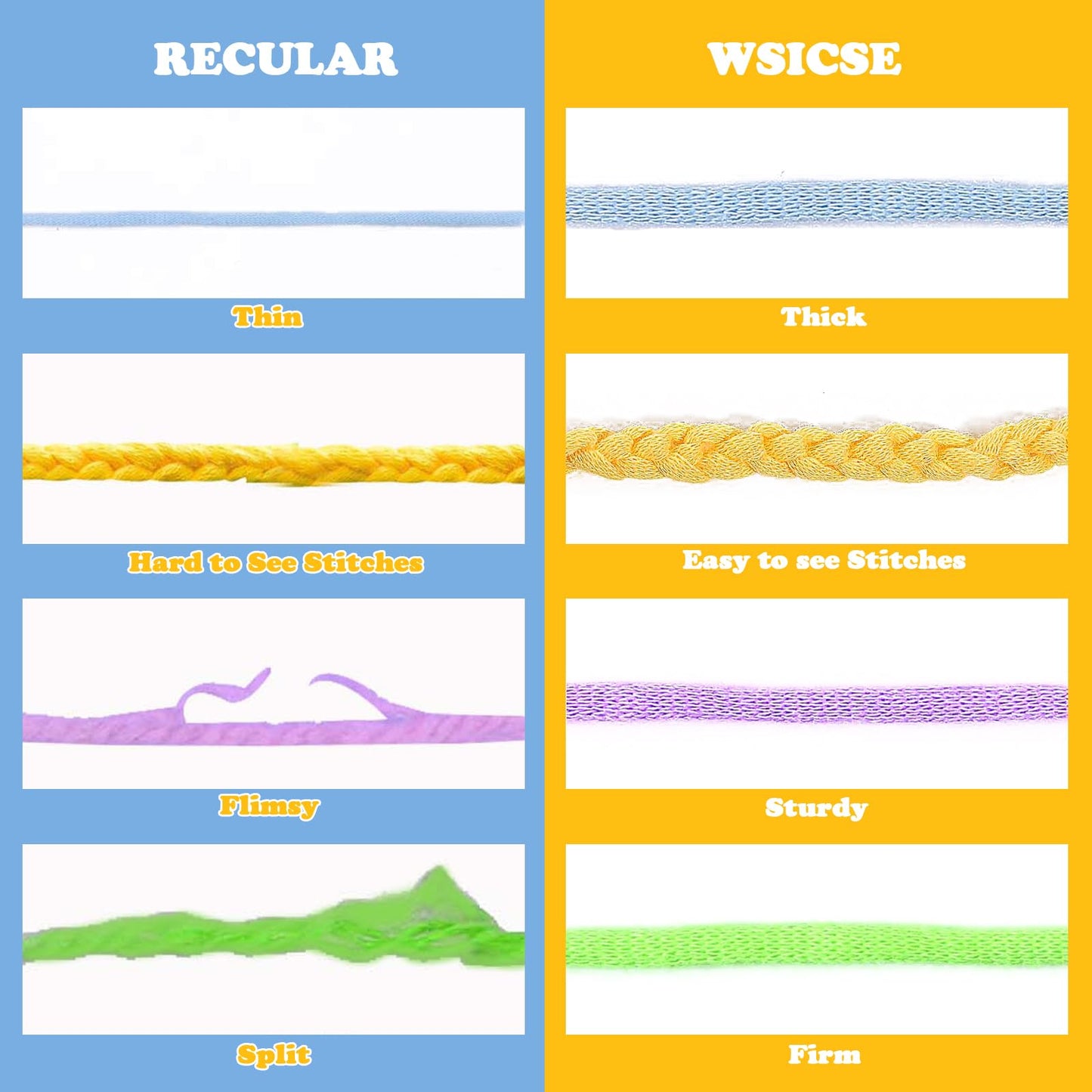WSICSE 8x50g Beginner Crochet Yarn, Cotton Yarn for Crocheting Easy-to-See Stitches Chunky Thick Soft Yarn for Beginners Crocheting Kit Gifts