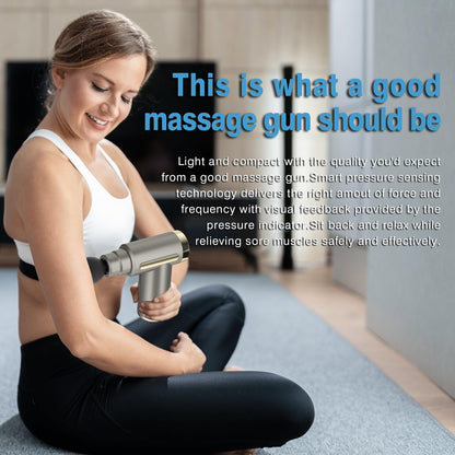 cotsoco Massage Gun Deep Tissue for Pain Relief with 4 Massage Heads & 6 Speeds, Electric Mini Handheld Body Massager for Any Pain Relief, Best Gifts for Dad and Mom