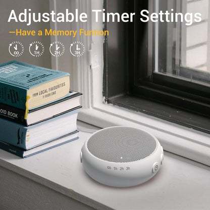 Small Sound Machine Mini White Noise Machine for Baby Kids Adult with 32 Soothing Sounds 32 Volume Levels Sleep Brown Noise Machine for Travel Office Privacy with 4 Timer & Memory