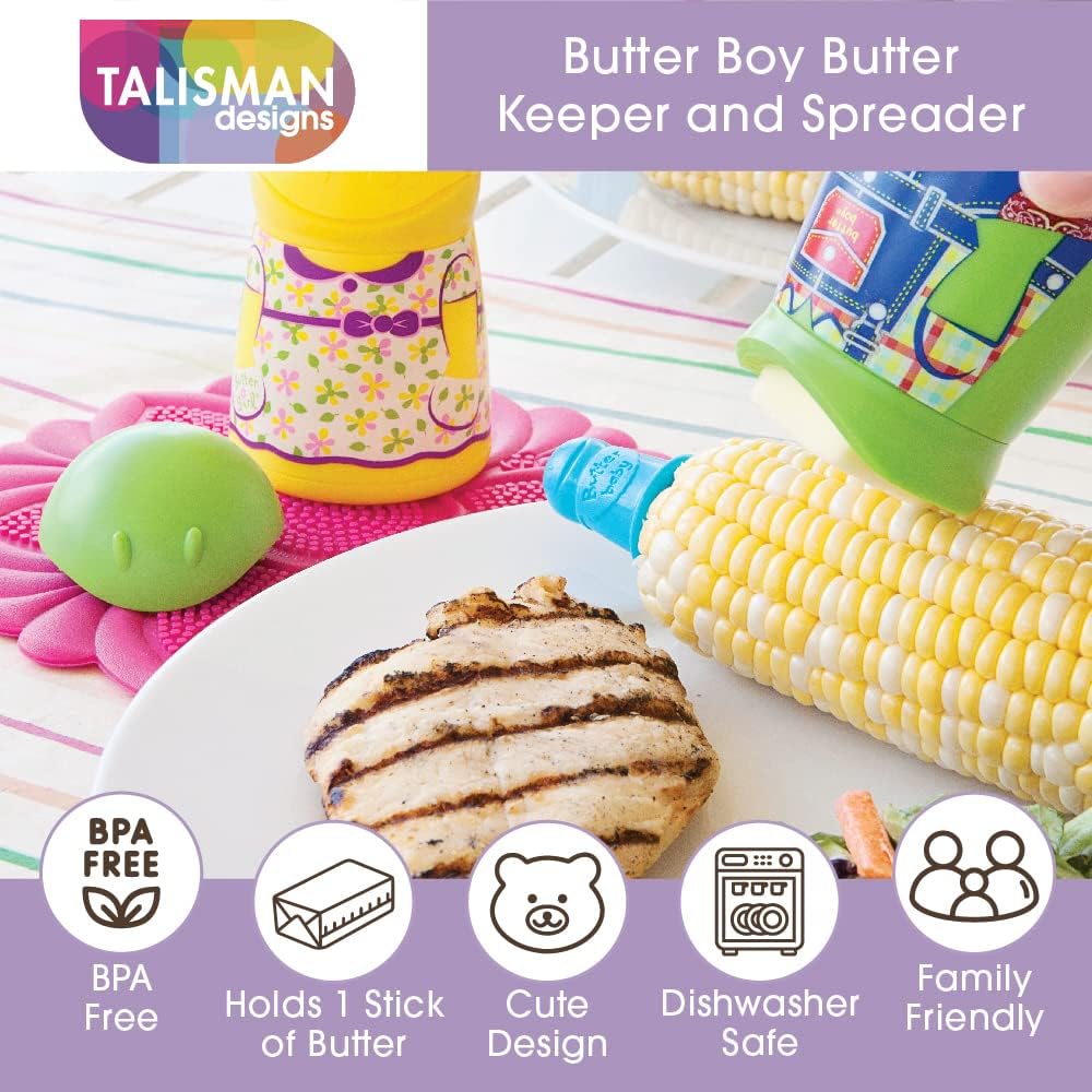 Cute Green Butter Keeper & Spreader by Talisman Designs