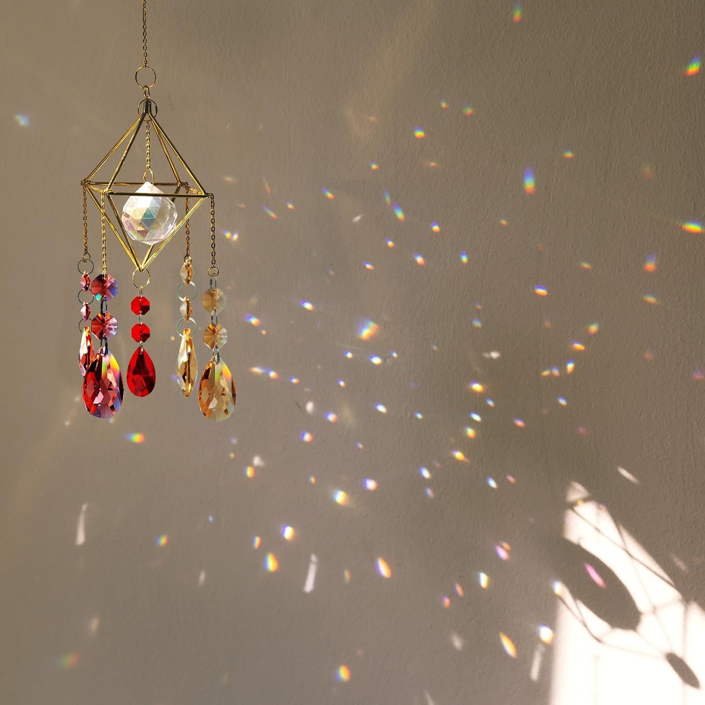 10 Pack 85mm 38mm PATIKIL Teardrop Crystal Chandelier Pendants Beads, Length Chandelier Prisms Parts Ornaments Hanging