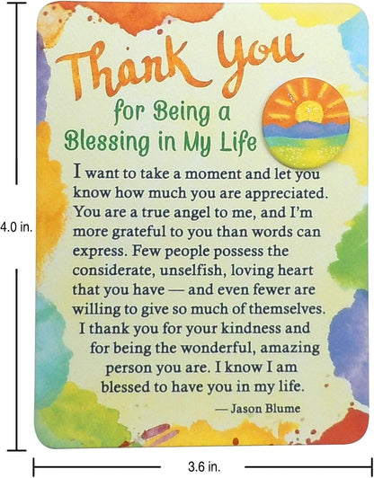 Blue Mountain Arts Appreciation Magnet with Easel Back, 4.9 x 3.6 Inches, Thank You Gift