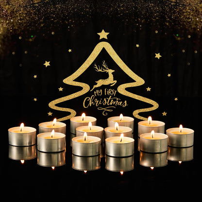 Unscented Tea Lights Candles 240 Pack, 4 Hours Long Burning,White Tea Candles Bulk, Bright Burn with Palm Wax,Smokeless Tealight Candles for Wedding,Centerpiece,Christmas Lights,Home Decorative