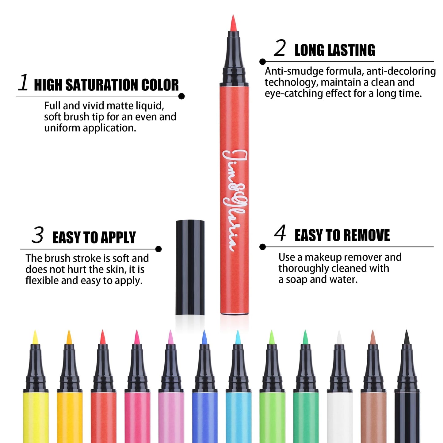 Jim&Gloria Water Resistant Face Paint Tattoo Pen, Temporary Tattoo Markers for Skin, Body Painting Kit, Teen Girl Gifts Trendy Stuff, Makeup Toys Crafts, Christmas Gifts for Teenage Girls, Adults