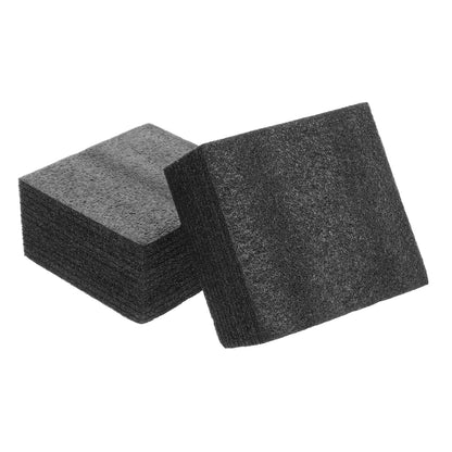 Levemolo Black Floral Foam Sheets 2 Pack 5.90X5.70X2.95 Inch High Density Cushioning Base for Artificial Flowers Floral Arrangement Supplies Reusable Crafting Blocks