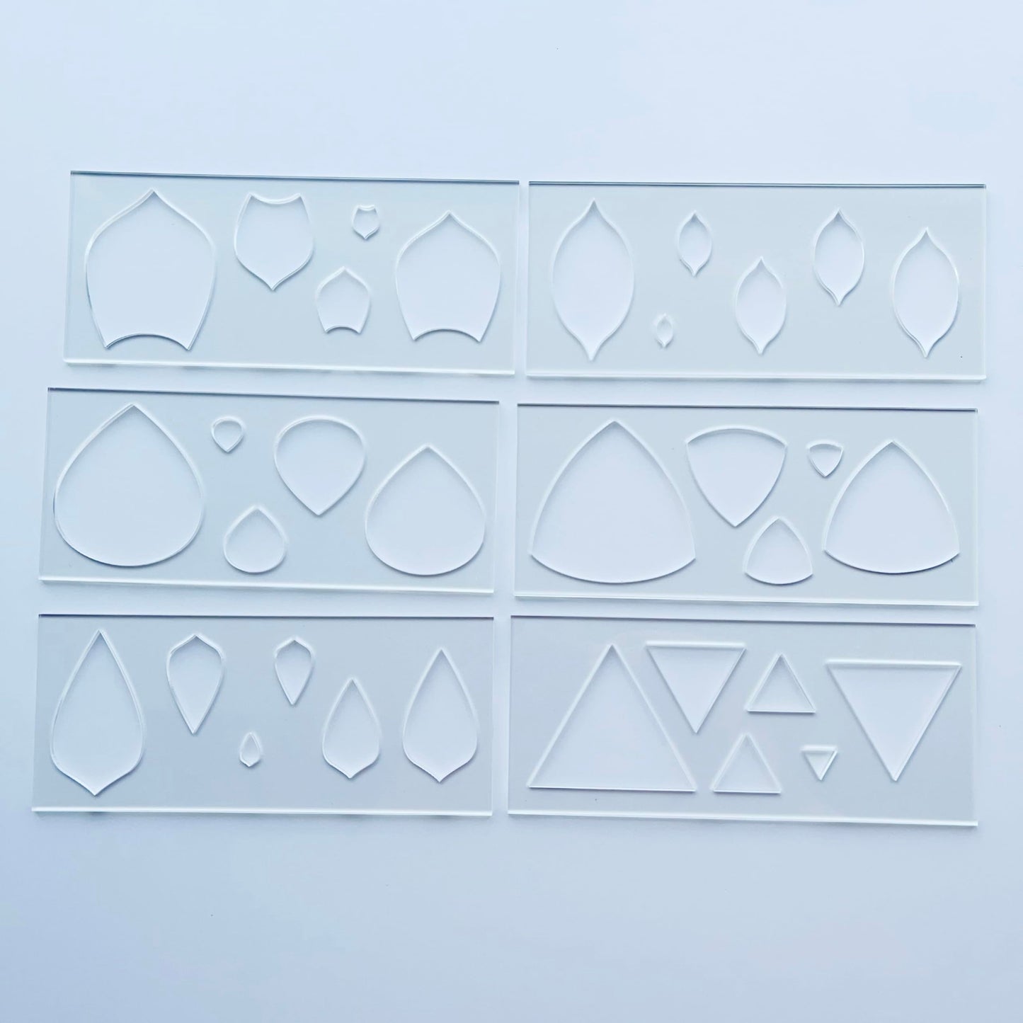 Ipaakband Mandala Art Stencils, 6 Geometric Shapes with 5 Sizes, Drawing Pattern Making Tools