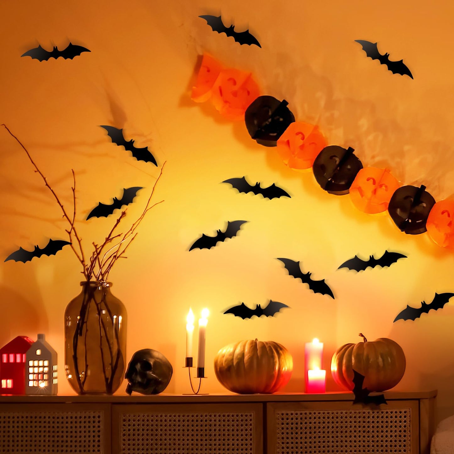 Caution Tape Halloween Decorations Party for Outside & Indoor 3 Rolls - Crime Scene Tape - Do Not Enter - Haunted House Decorations