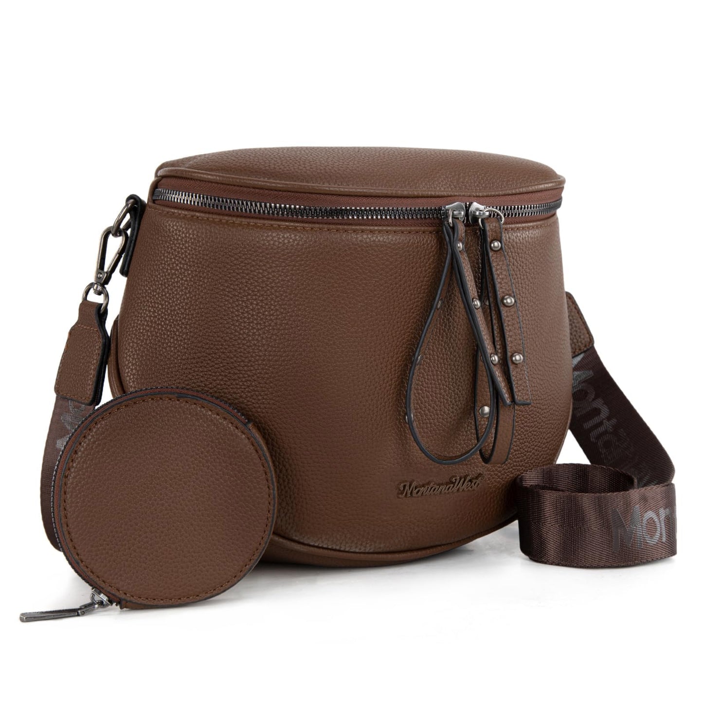 Montana West Large Crossbody Bags for Women Bum Bag Sling Purse with Adjustable Strap