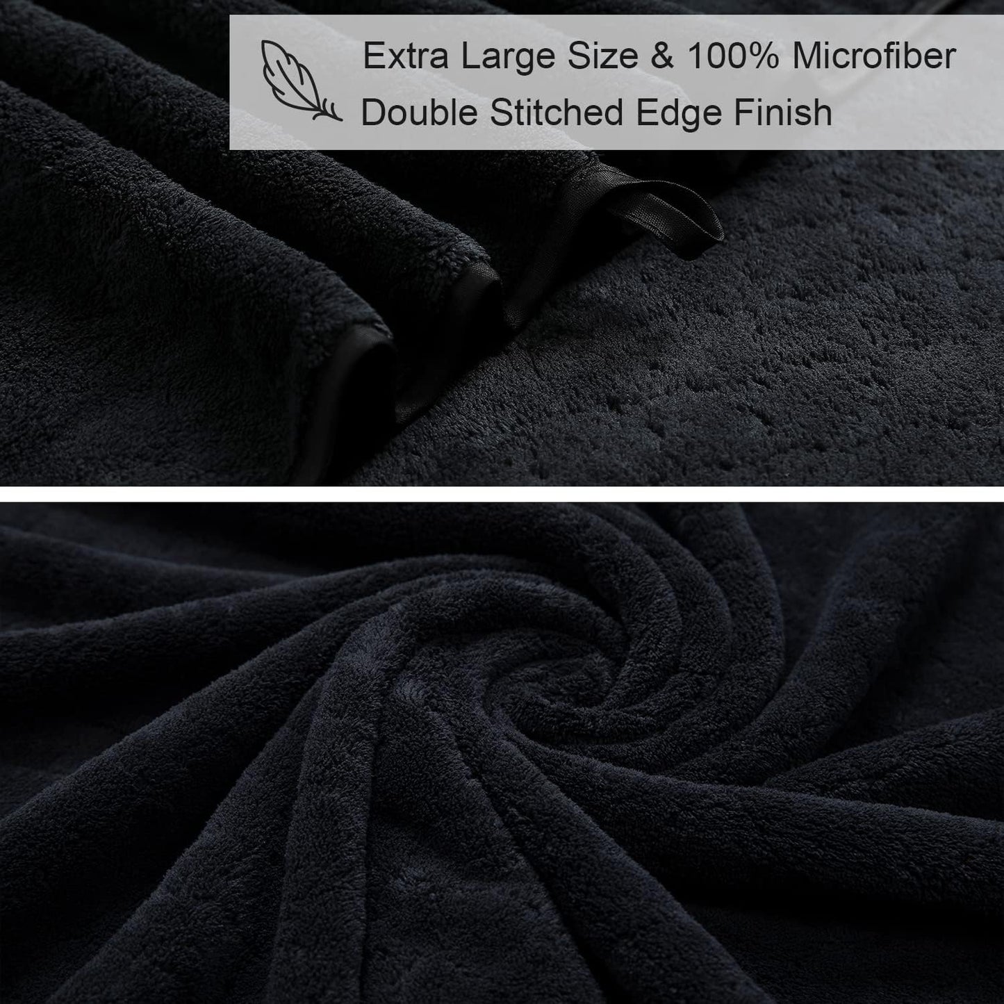 8-Piece Set,2 Sheet,2 4 600 Set,Highly Black Bath Towels Oversized Large Bath Towels Hand Towels and Washcloths - GSM