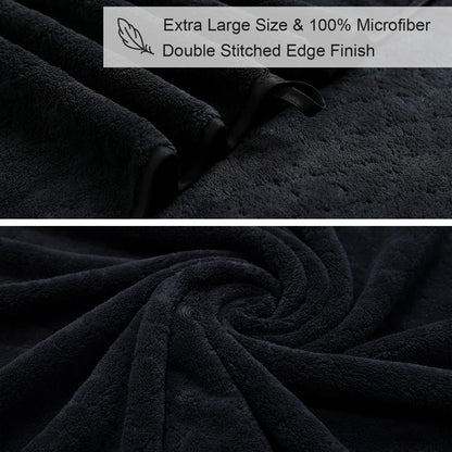 8-Piece Set,2 Sheet,2 4 600 Set,Highly Black Bath Towels Oversized Large Bath Towels Hand Towels and Washcloths - GSM